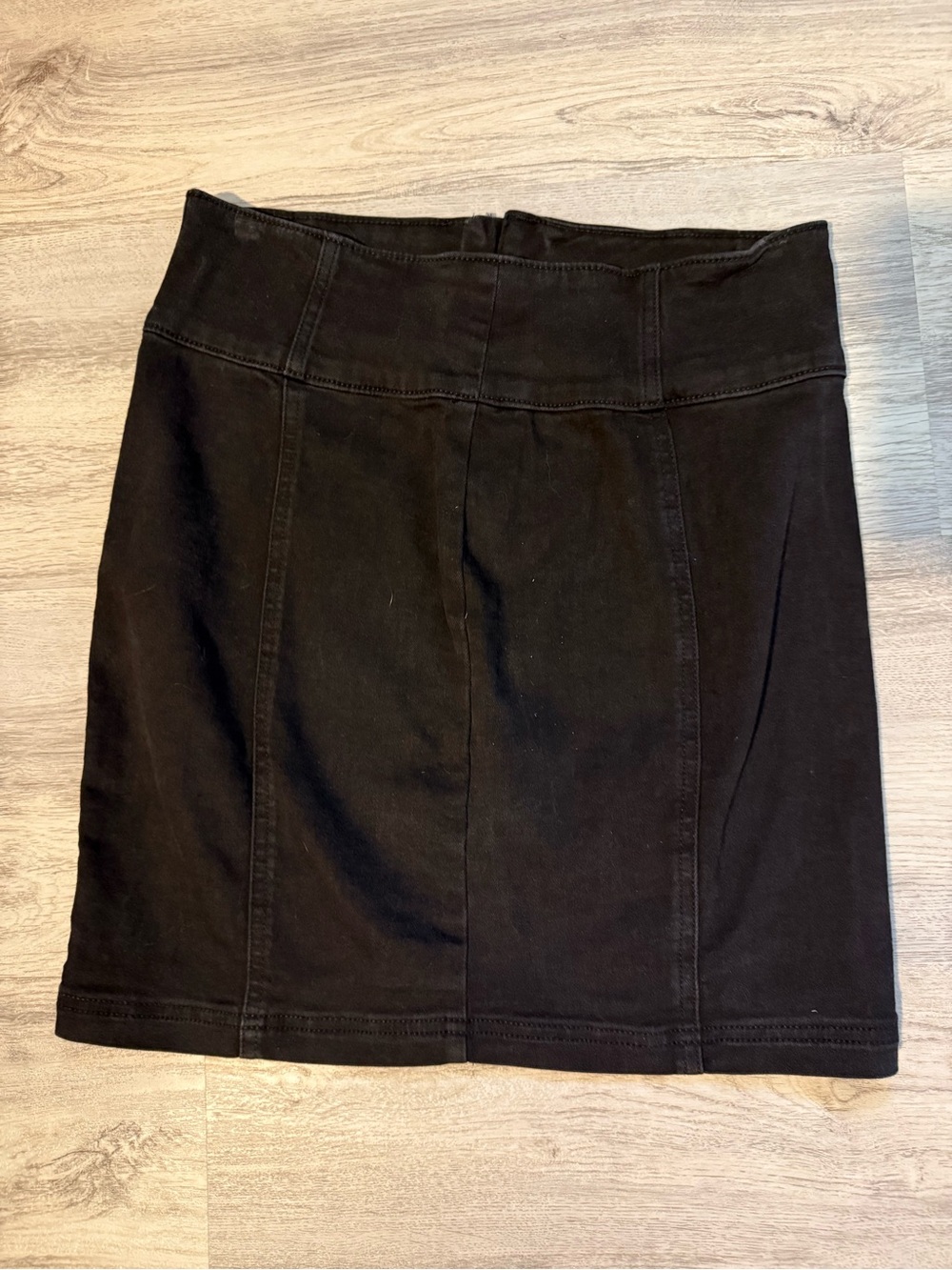 SO Black Pull-On Mini Skirt